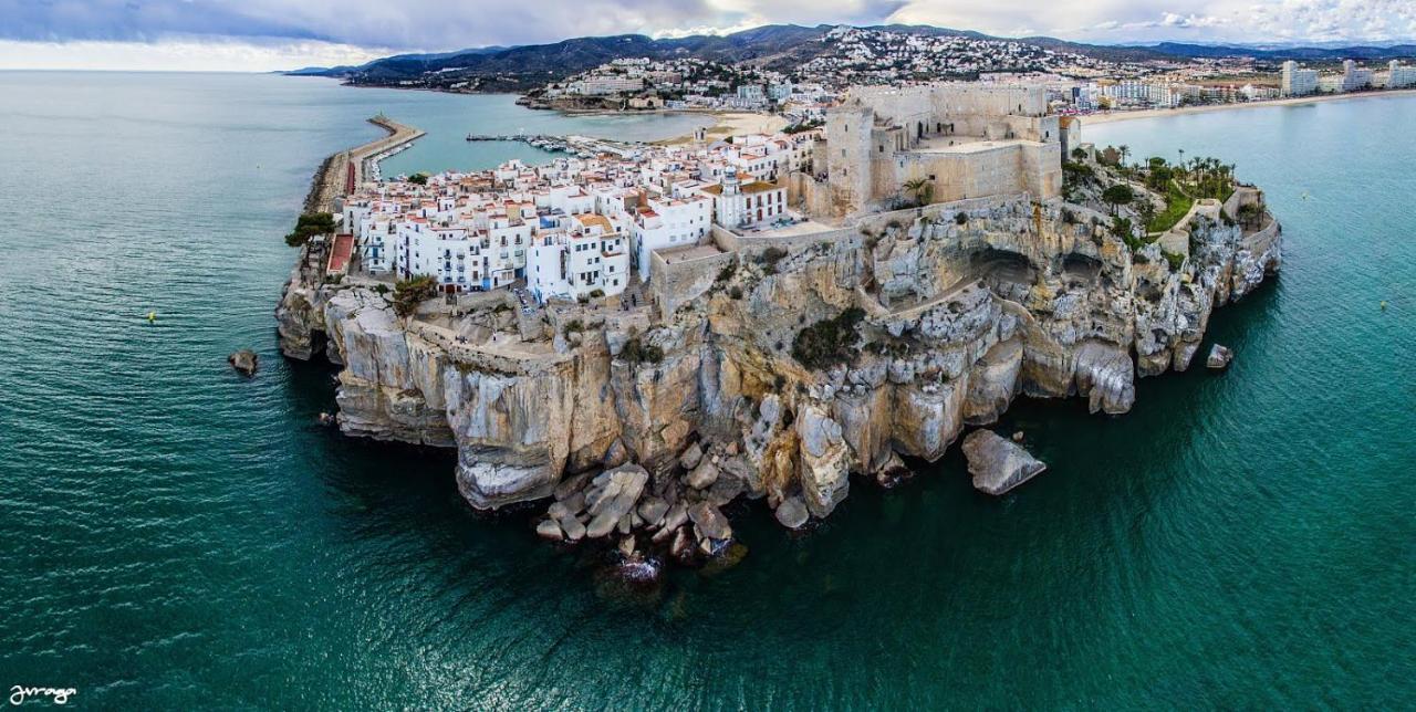 Apartamento Dos Terrazas, Vistas Al Mar. Piscina Peñíscola Eksteriør billede